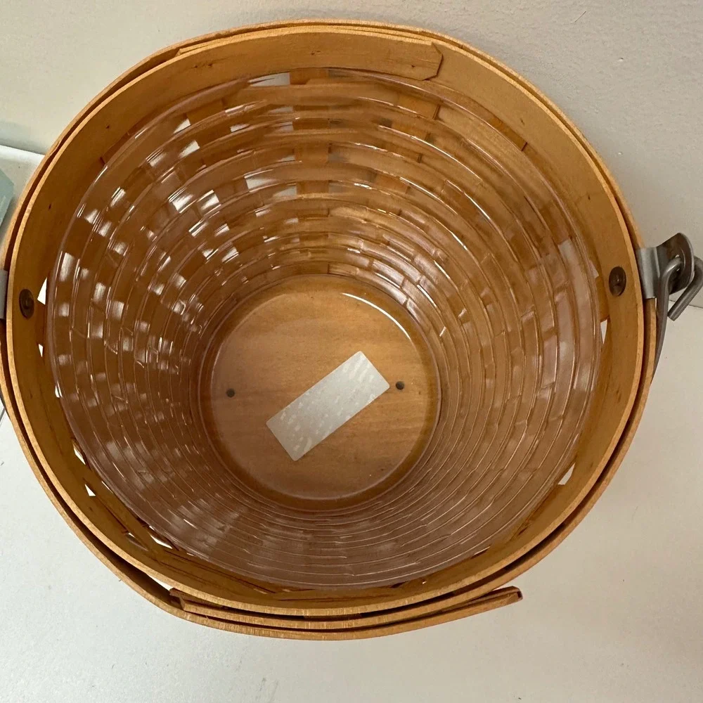 Longaberger Classic Autumn Pail Basket 2002 with Protector and Pamphlet 10068